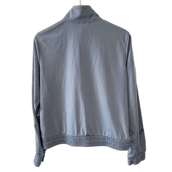 Adidas Woman’s Blue White 3 Stripe Tricot Tennis Jacket (Tech Ink) - Picture 3 of 8